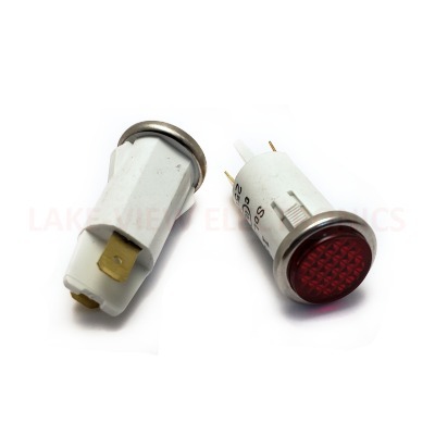 SOLICO 3052-3-11-37310 INDICATOR 250V RED NEON .187" TABS PNL MOUNT