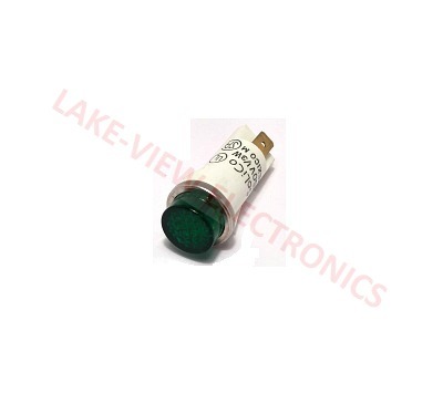 SOLICO 3052-3-11-38340 INDICATOR 250V GREEN NEON 0.187" Q.C. TABS PNL LIGHT