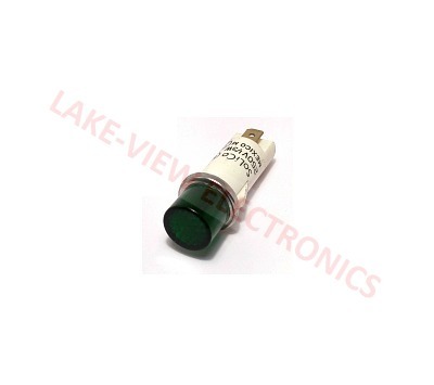 SOLICO 3052-3-11-39340 INDICATOR 250V GREEN NEON 0.187" Q.C. TABS PNL LIGHT