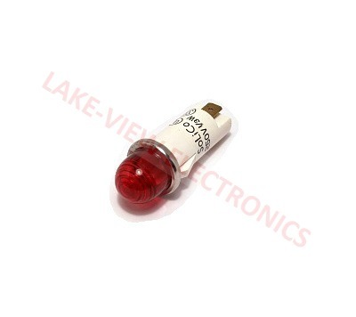 SOLICO 3052-3-11-41610 INDICATOR 250V RED NEON 0.187" Q.C. TABS PNL LIGHT