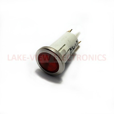 INDICATOR 250V RED NEON .187" Q.C. TERMINALS PNL MT LIGHT