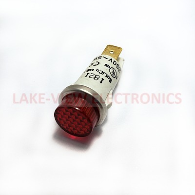 SOLICO 3052-4-11-38310 INDICATOR 250V RED NEON 0.250" Q.C. TABS PNL MT LIGHT