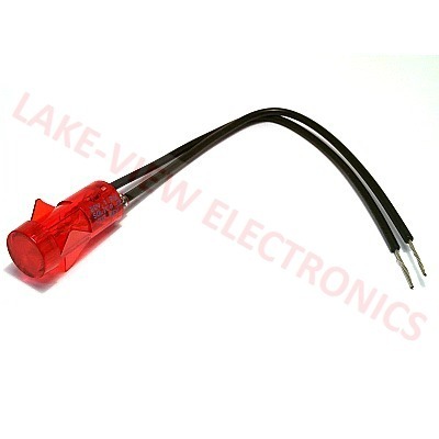 INDICATOR 28V RED INCAND 6" LEADS PNL LIGHT