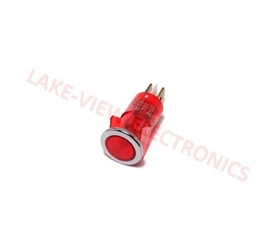 SOLICO 3150-4-02-58610 INDICATOR 125V RED NEON 0.250" Q.C. TABS PNL LIGHT