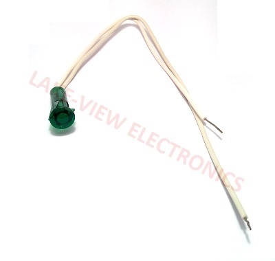 SOLICO 3550-X-00-24640.0002 INDICATOR 125V GREEN NEON ONE 8" LEAD ONE 10" LEAD PNL LIGHT
