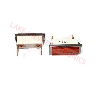 SOLICO 3639-4-12-53420 INDICATOR 28V AMBER INCAND 0.250" Q.C. TABS PNL LAMP