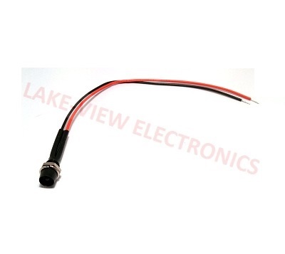 INDICATOR 2V RED LED 6" LEADS