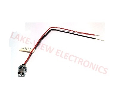 INDICATOR 14V BLUE LED 6" LEADS