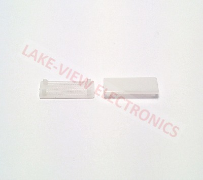 INDICATOR LENS WHITE FLAT LEXAN TRANSLUCENT