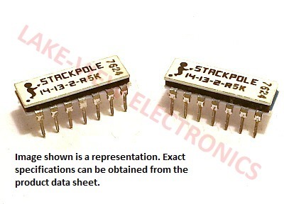 STACKPOLE 14-13-2-R5K RESISTOR NETWORK  5K OHM 14P13R 2% DIP