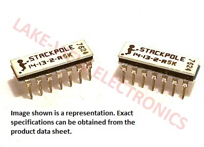 RESISTOR NETWORK  5K OHM 14P13R 2% DIP