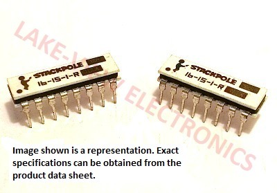 RESISTOR NETWORK 100K OHM 16P15R 2% DIP