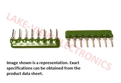 STACKPOLE 8-7-5-102G RESISTOR NETWORK 1K OHM 8P7R 2% SIP