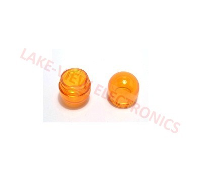 INDICATOR LENS CAP AMBER TRANSPARENT DOME