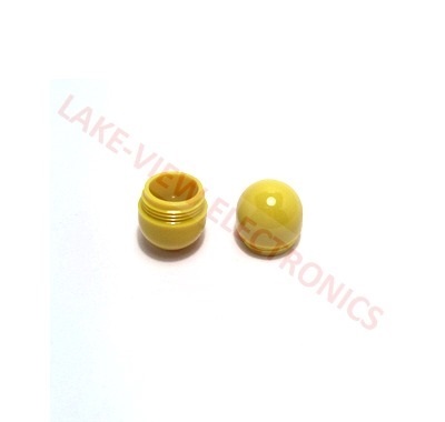 INDICATOR LENS CAP YELLOW TRANSLUCENT DOME