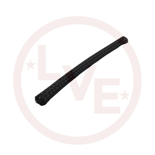 TECHFLEX CCP0.13BK-1000 SLEEVING 1/8" X 1000' CLEAN CUT (PET) BRAIDED BLACK