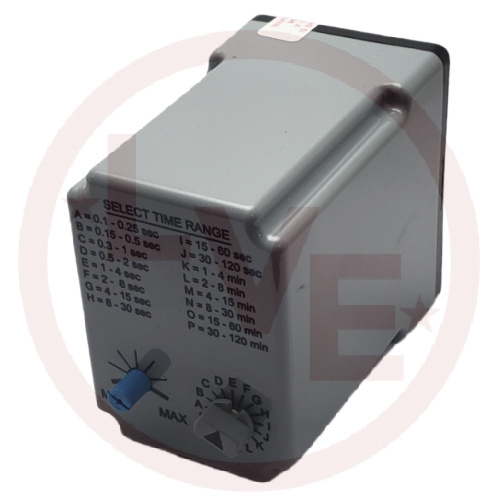 RELAY TIMER 24V 10A DPDT 8 PIN OCTAL PLUG