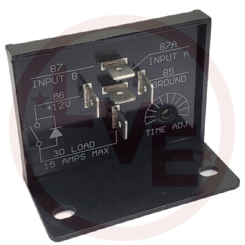INPOWER VCM-03-10SA RELAY TIME DELAY SOLID STATE 12VDC 15A 0-10 SEC ON-DELAY
