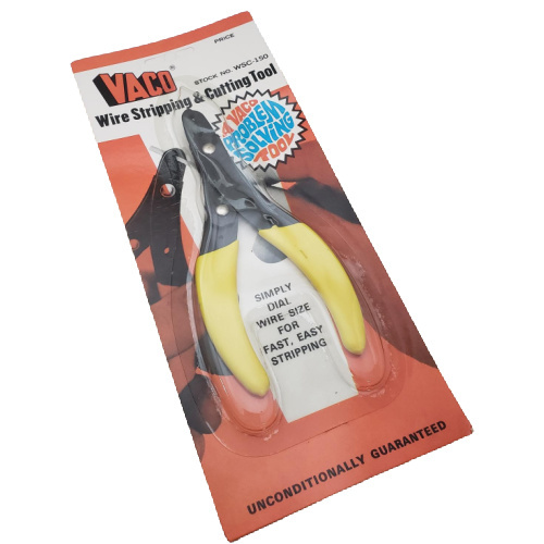 VACO WSC-150 TOOL WIRE STRIPPER ADJUSTABLE SPRING LOADED 24-12AWG
