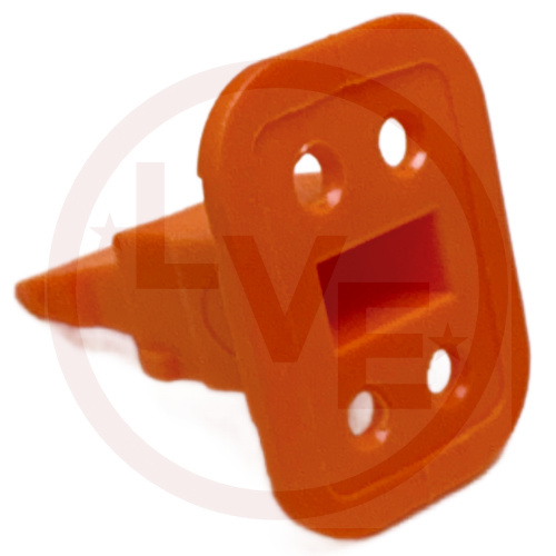 DEUTSCH W4S CONNECTOR WEDGELOCK ORANGE FOR DT 4 PIN