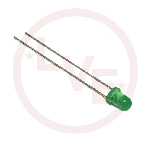 LED 3MM GREEN DIFFUSED 565NM 20MA 2.2V