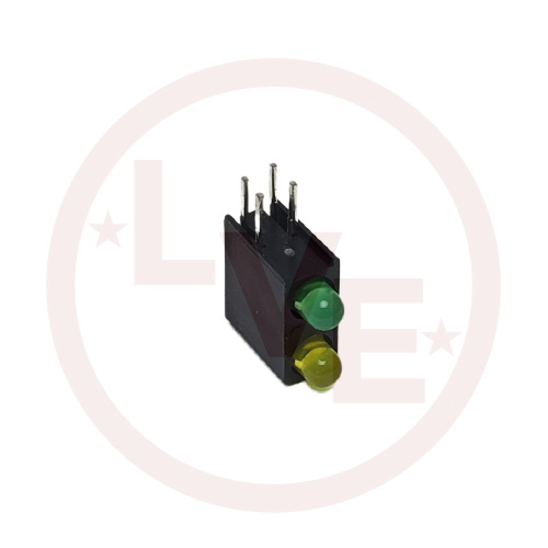 KINGBRIGHT WP934MD/YGD LED INDICATOR 3MM YELLOW/GREEN DIFFUSED