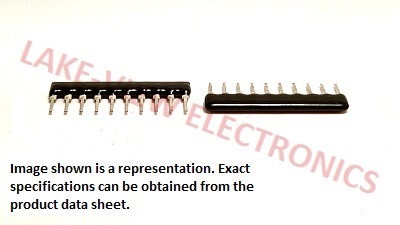 CINETECH RA10A331GB RESISTOR NETWORK 33 OHM 10P9R 2% SIP