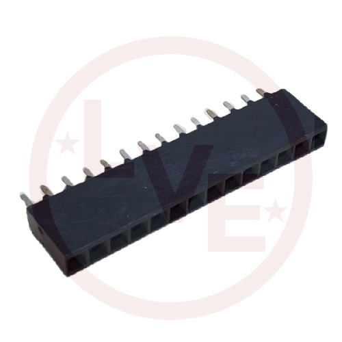 AMP 1-534237-2 CONNECTOR HEADER RECEPTACLE 14 POS THROUGH HOLE .100" BLACK