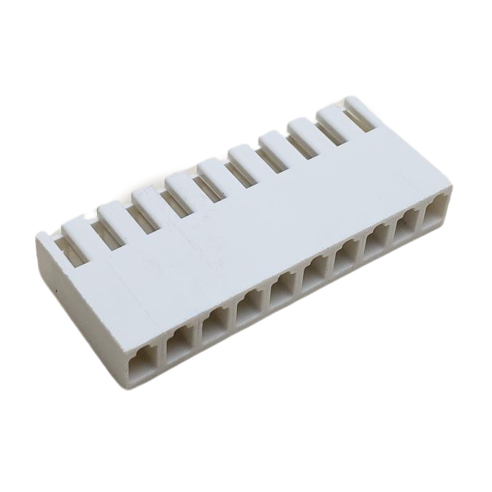 AMP 1-640250-0 CONNECTOR HEADER RECEPTACLE 10 POS W/RAMP .156"P NATURAL
