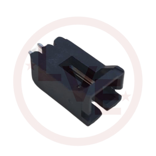 AMP 103670-1 CONNECTOR HEADER 2 POS VERT .100"P 15AU BLACK