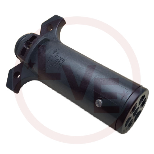 POLLAK 11-704 CONNECTOR 7-WAY PLUG 6-28VDC 40A GLASS-FILLED NYLON