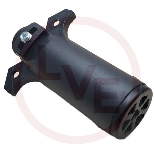 POLLAK 11-704EP CONNECTOR 7-WAY PLUG 6-28VDC 40A GLASS-FILLED NYLON