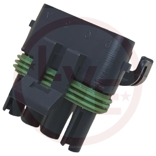 APTIV 12015797 CONNECTOR 4 POS FEMALE ASM W/P SEALED BLACK