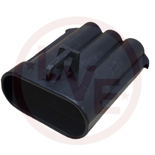APTIV 12124686 CONNECTOR 3 POS MALE METRI-PACK 630 SERIES BLACK