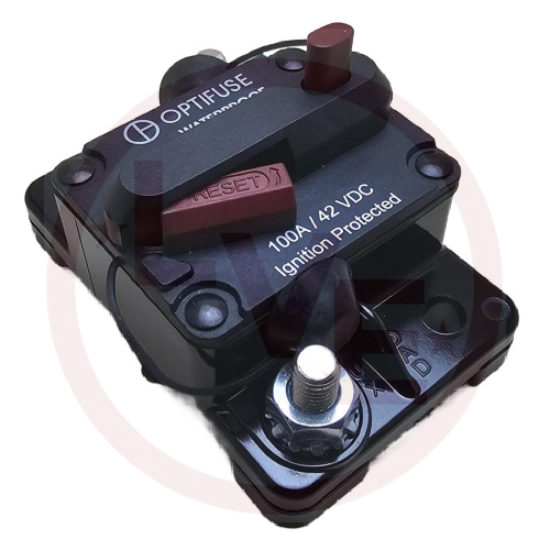 CIRCUIT BREAKER 100A 32V TYPE lll PUSH TO RESET PANEL MOUNT