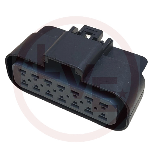 PACKARD 15326917-B CONNECTOR 14 POS FEMALE GT 280 SERIES BLACK PA6