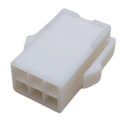 TE CONN 172160-1 CONNECTOR PIN & SOCKET 6 POS RECEPTACLE HSG NATURAL