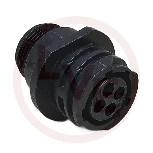 CONNECTOR 4 POS RECEPTACLE HSG CPC (CIRCULAR PLASTIC) SIZE 11 BLACK