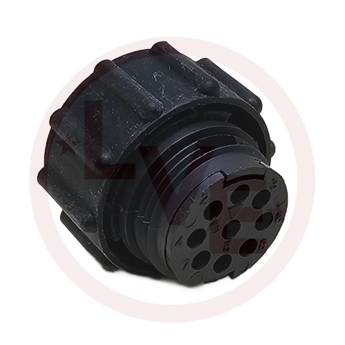 AMP 206485-1 CONNECTOR 9 POS PLUG HSG CPC (CIRCULAR PLASTIC) SIZE 11 BLACK