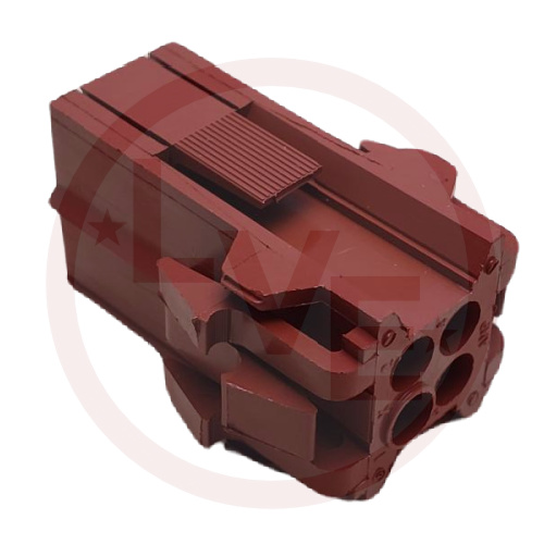 CONNECTOR HEADER 4 POS RECEPTACLE .197"P BLACK METRIMATE