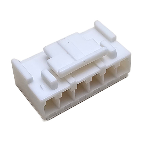 CONNECTOR HEADER 6 POS RECEPTACLE HSG WHITE .156"P