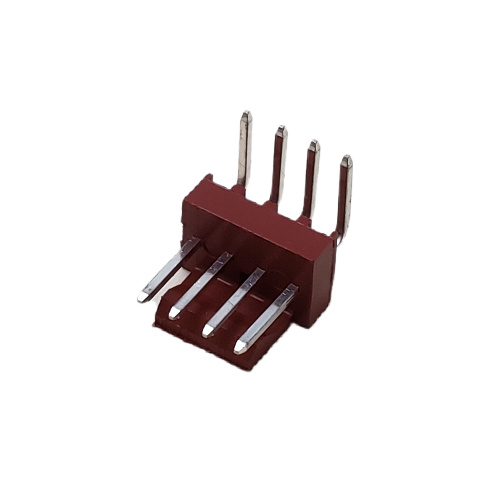 CONNECTOR SOLID HEADER 4 POS RIGHT ANGLE SINGLE ROW .100P