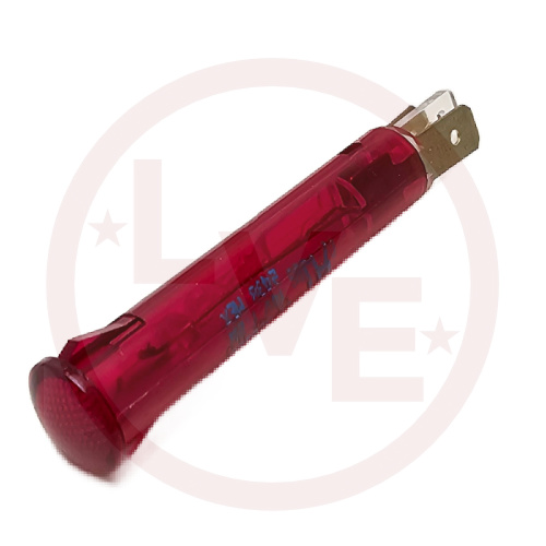 INDICATOR 14V RED INCANDESCENT 0.187" Q.C. TABS PNL MT LIGHT