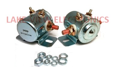 LITTELFUSE 24063 SOLENOID RELAY 24V 71 OHM CONT 4STUD INSUL SPST