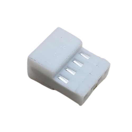 AMP 3-640441-4 CONNECTOR HEADER 4 POS RECEPTACLE .100"P WHITE IDC