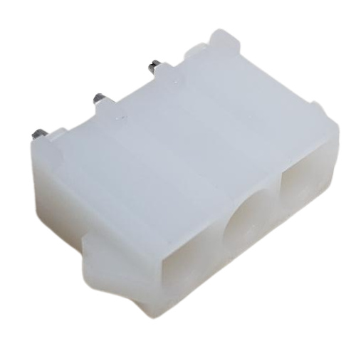 CONNECTOR HEADER 3 POS THROUGH HOLE UNIVERSAL MATE-N-LOK .250"P NATURAL
