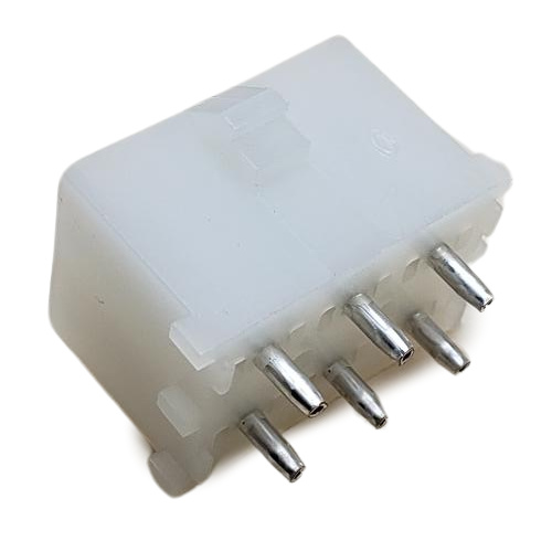 CONNECTOR HEADER 6 POS THROUGH HOLE UNIVERSAL MATE-N-LOK .250"P NATURAL