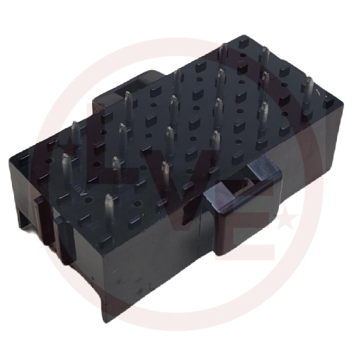 CONNECTOR HEADER 36 POS THROUGH HOLE .165"P BLACK