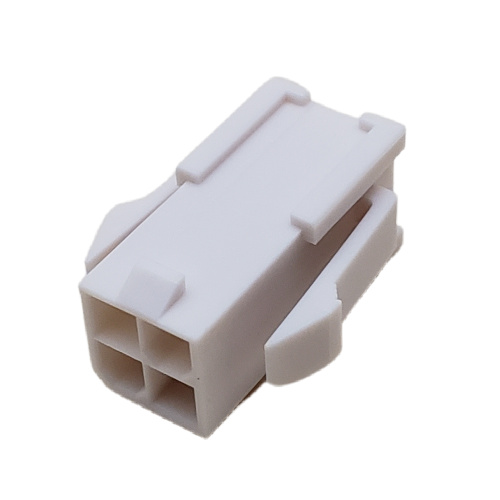 MOLEX 39-01-2046-BEIGE CONNECTOR HEADER 4 POS RECEPTACLE HSG MINI-FIT JR. DUAL ROW .165P BEIGE