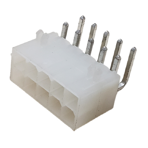 MOLEX 39-30-1100 CONNECTOR HEADER 10 POS MINI-FIT JR. RIGHT ANGLE DUAL ROW .165P